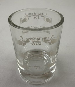 4 oz. Bar & Kitchen PROFESSIONAL Measuring Glass includes Half Measurements