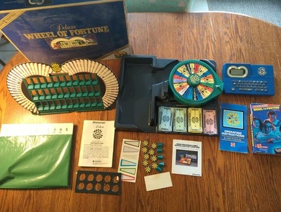 Deluxe Wheel of Fortune Game 2nd Edition 1986 + TV Play Along Electronic 1988