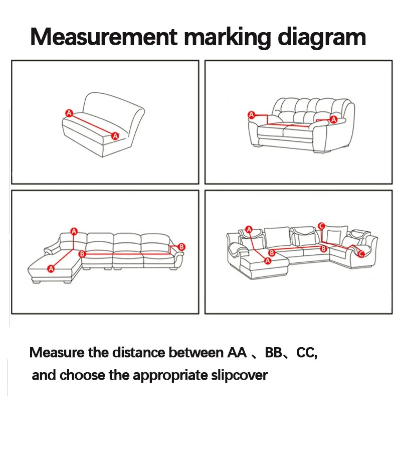 1/2/3/4 Seater Protector High Elastic Lounge Sofa Covers Stretch Slipcover Couch - Image 3 of 4