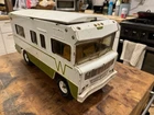 Tonka Winnebago Indian Motorhome Camper Pressed Steel White Green Vintage Toy