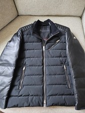    Moose Knuckles WOLVERINE Lamb Leather Down Motorcycle Jacket Size Large