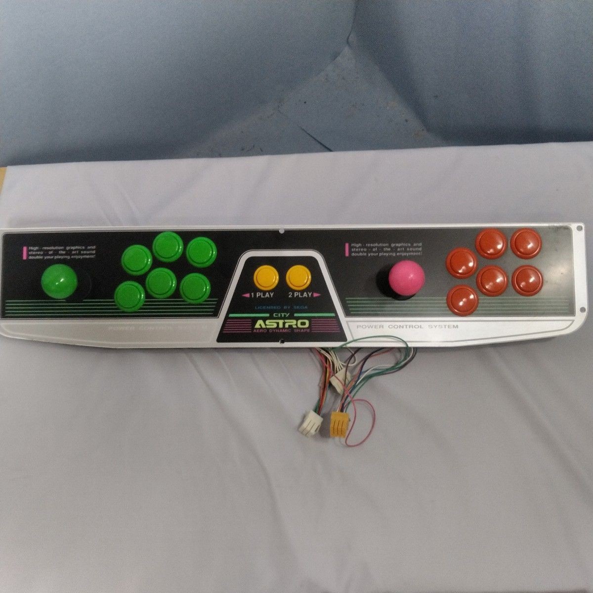 Sega Astro Blast City Control Panel Seimitsu Oem 2l12b Retro