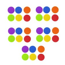 30 St&uuml;ck Teppichmarker mit Klettverschluss abnehmbar Teppichspots flach