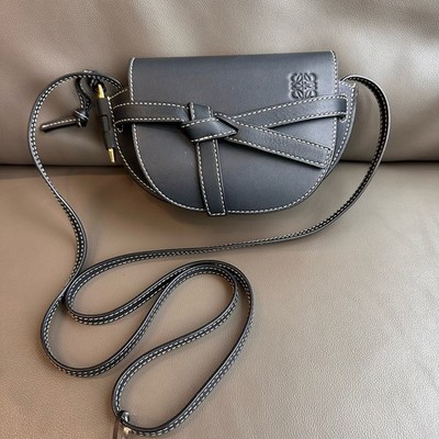 Loewe Gate Saddle Bag Flap Crossbody Bag Leather [Duties Paid]