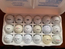 18 Assorted Used Golf Balls