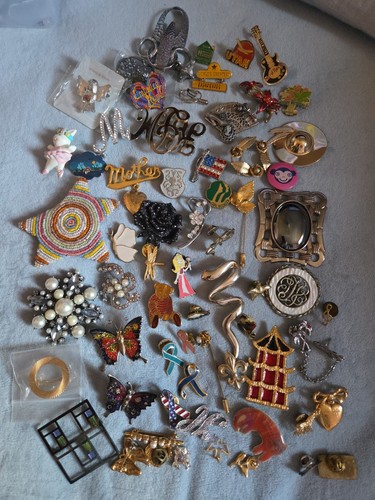 Verschiedene Stile Strass Tiere Blumen Anstecknadel Brosche Lot Schmuck verschiedene Kunst Spaß