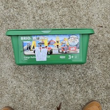 BRIO Cargo Railway Deluxe Wooden Track Train Set Open Box