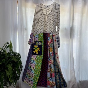 green maxi dress with flowers Umgee Floral Print Tiered Maxi Dress in Green Mix S
