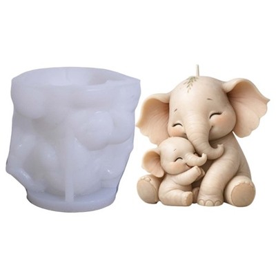 Unique Elephant Silicone Mold For Handmade Soaps User Friendly Design