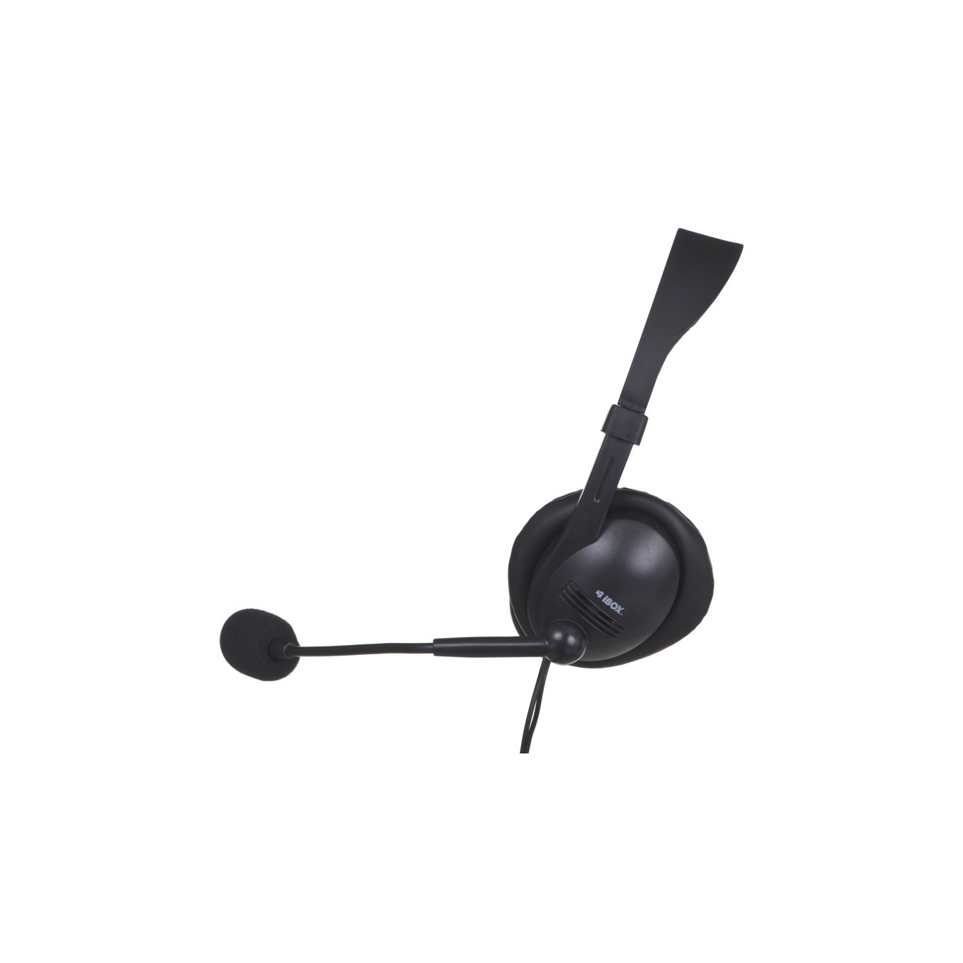 iBox Headphone With Microphone I-Box W1mv (Kabelgebunden), Office Headset, Schwarz - Bild 2