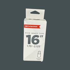 Schwinn 16 Inch Inner Tube 1.75 - 2.125 Inch Bike Inner Tube Schrader Valve NEW