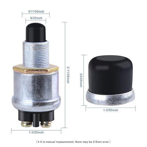 Interruptor de arranque momentáneo con botón de arranque del motor 12 V resistente a la intemperie Sta - Imagen 3 de 12