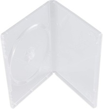 Maxtek 14mm Single Clear Standard DVD Case with Outter Sleeve, 25 PCs....