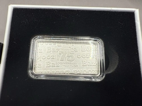 PAMP SUISSE 2022 BAZOOKA 75th ANNIVERSARY BUBBLE GUM .999 40 GRAM SILVER BAR