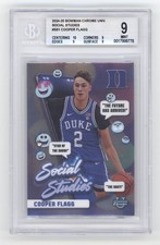 2024-25 Bowman Chrome Univ Social Studies #SS1 Cooper Flagg BGS 9