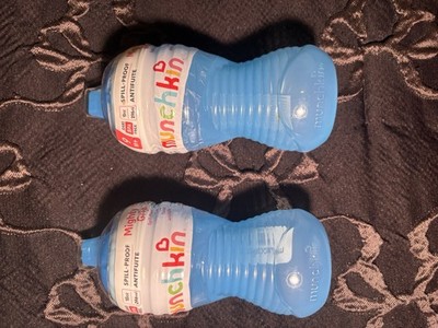 Munchkin Mighty Grip Sippy Cups 10 oz Blue 2-Pack Spill Proof 9+ Months
