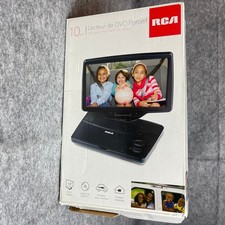 RCA DRC98101S 10 Inch Portable DVD Player Swivel Screen Black with Car Charger