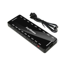 9-Port ARGB PWM Fan Hub Controller, SATA Powered PC Case Fan Splitter, 5V 3