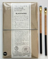 Traveler's Company Blackwing Notebook COVER STARTER KIT MIP sealed + 2 Pencils