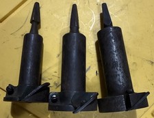 Vintage Adjustable Hollow Auger Tenon Cutter 2-Blade Taper Shank Woodworking 3Pc