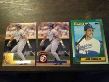 Juan Gonzalez 6 Card Lot Baseball MLB Rangers MVP Lot 6