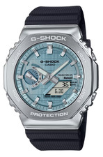 New G-SHOCK G-STEEL 2100 Series Light Blue Dial Tough Solar Watch GBM-2100A-1A2