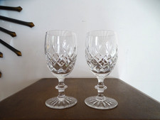 2 verres à vin cristal