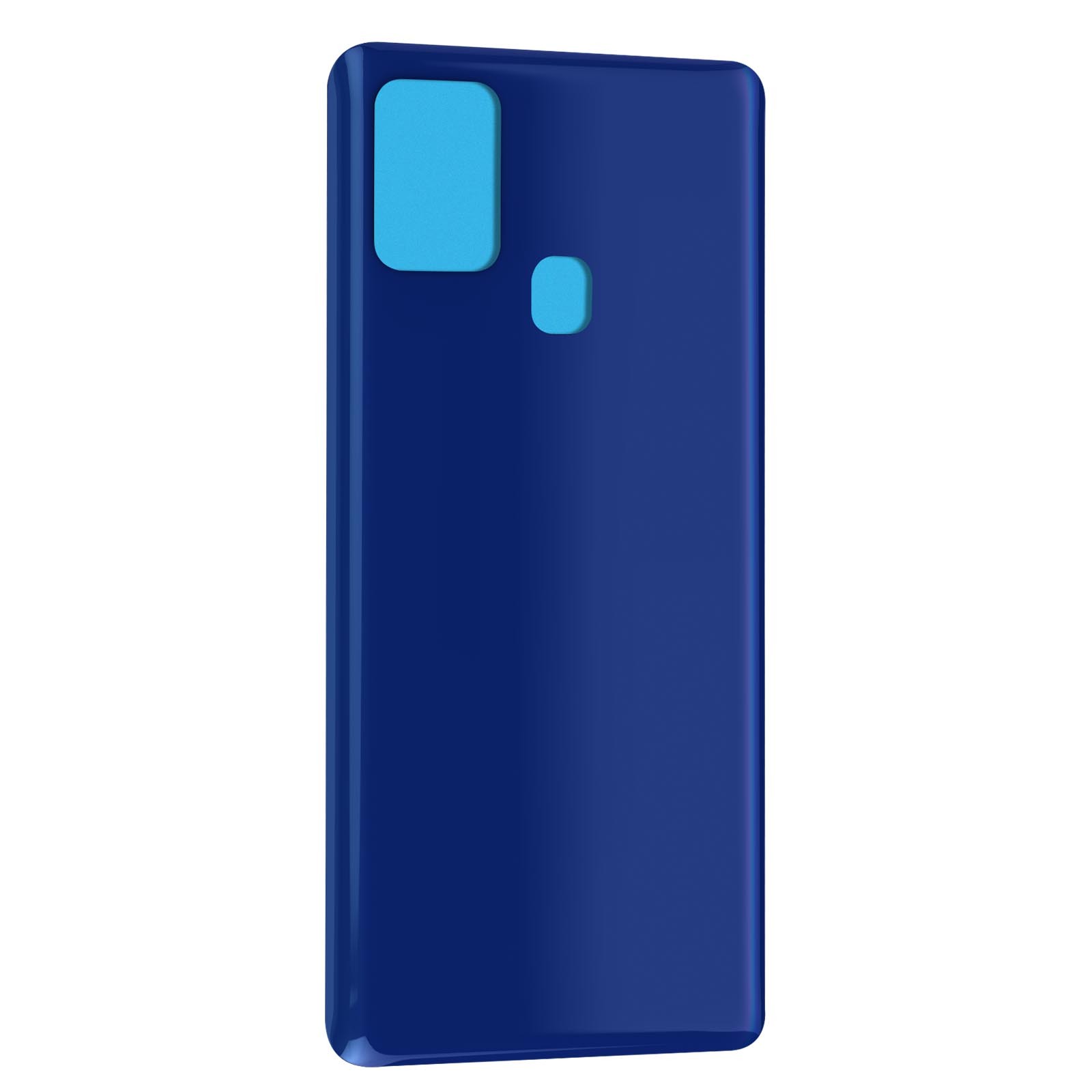 Réparer une coque fissurée avec le cache batterie pour Samsung A21s bleu