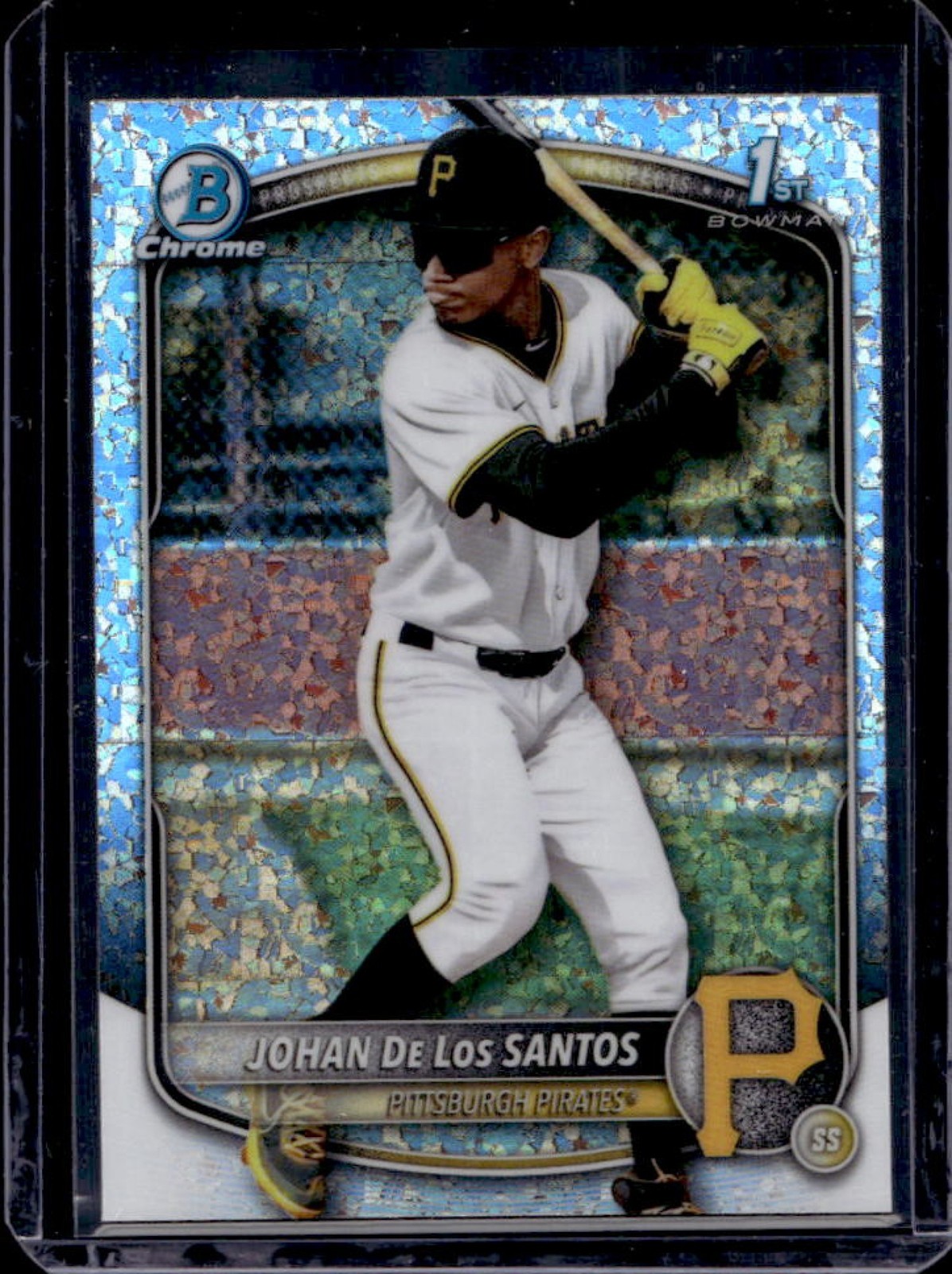 2025 Bowman Chrome Johan De Los Santos Mini Diamonds Refractor 1st #BCP-163