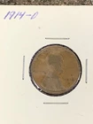 1914 D Lincoln Cent Rare Key Date Penny --Good Detail Minor Corrosion