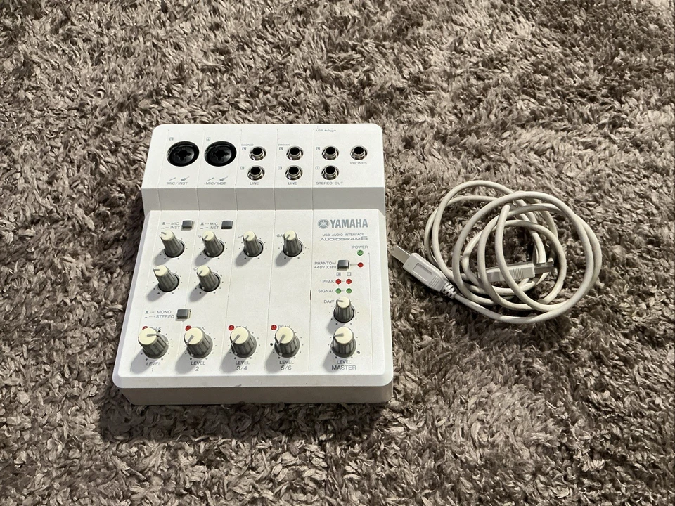 Yamaha Audiogram 6 USB Audio Interface Scheda Audio con Cavo Originale - Image 2 of 4