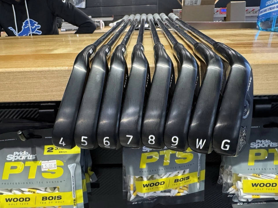 pxg milled tungsten 0317 t iron set 4 iron thru g wedge with kbs 120 s steel sha - Image 2 of 4