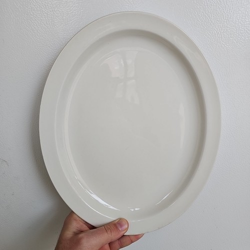 Midwinter Stonehenge bianco 12" piatto da portata ovale forno a tavola Inghilterra - Foto 3 di 11