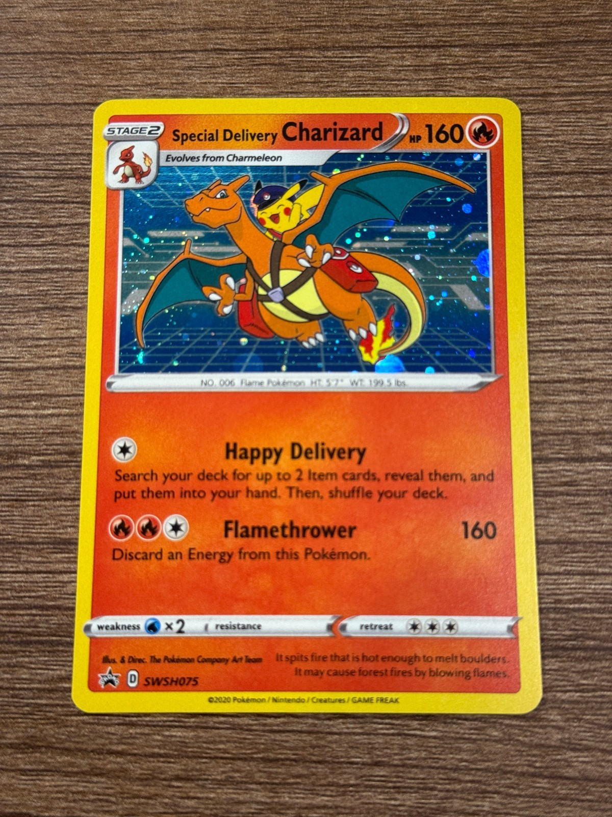 Special Delivery Charizard 2022 Sword & Shield: Black Star