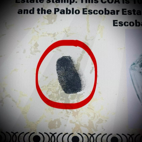 ⭐️ Pablo Escobar Tischfeuerzeug Platte Promi Artikel Al Capone True Crime - Bild 14 von 18