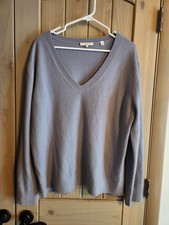 Vince Womens 100 Cashmere V-Neck Pullover Sweater Size XL