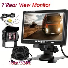 7'' Backup Camera and Monitor Kit System Back Parking Night Vision For Truck RV