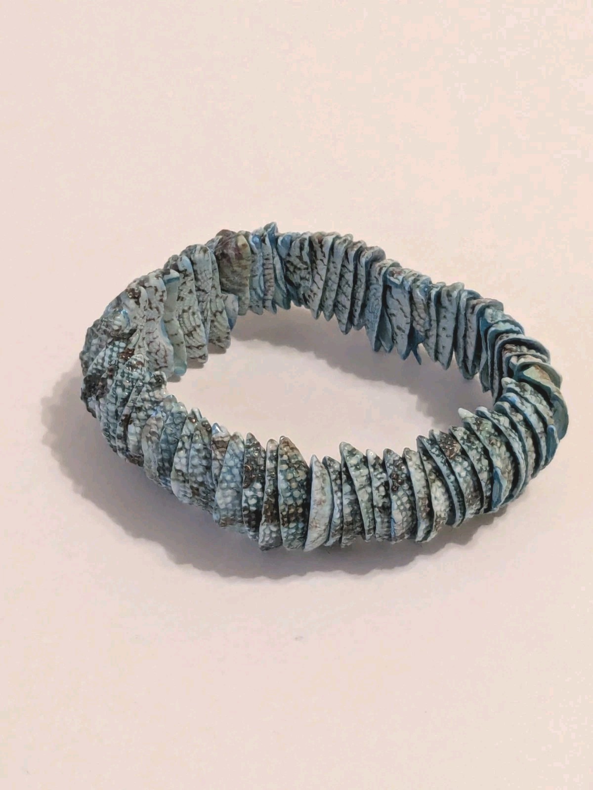 Unique Shell Blue Snake Skin Pattern Stretchy Bra… - image 5