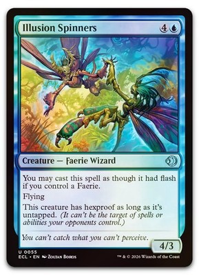 Illusion Spinners #55 (Foil) (NM) Lorwyn Eclipsed ECL Magic MTG