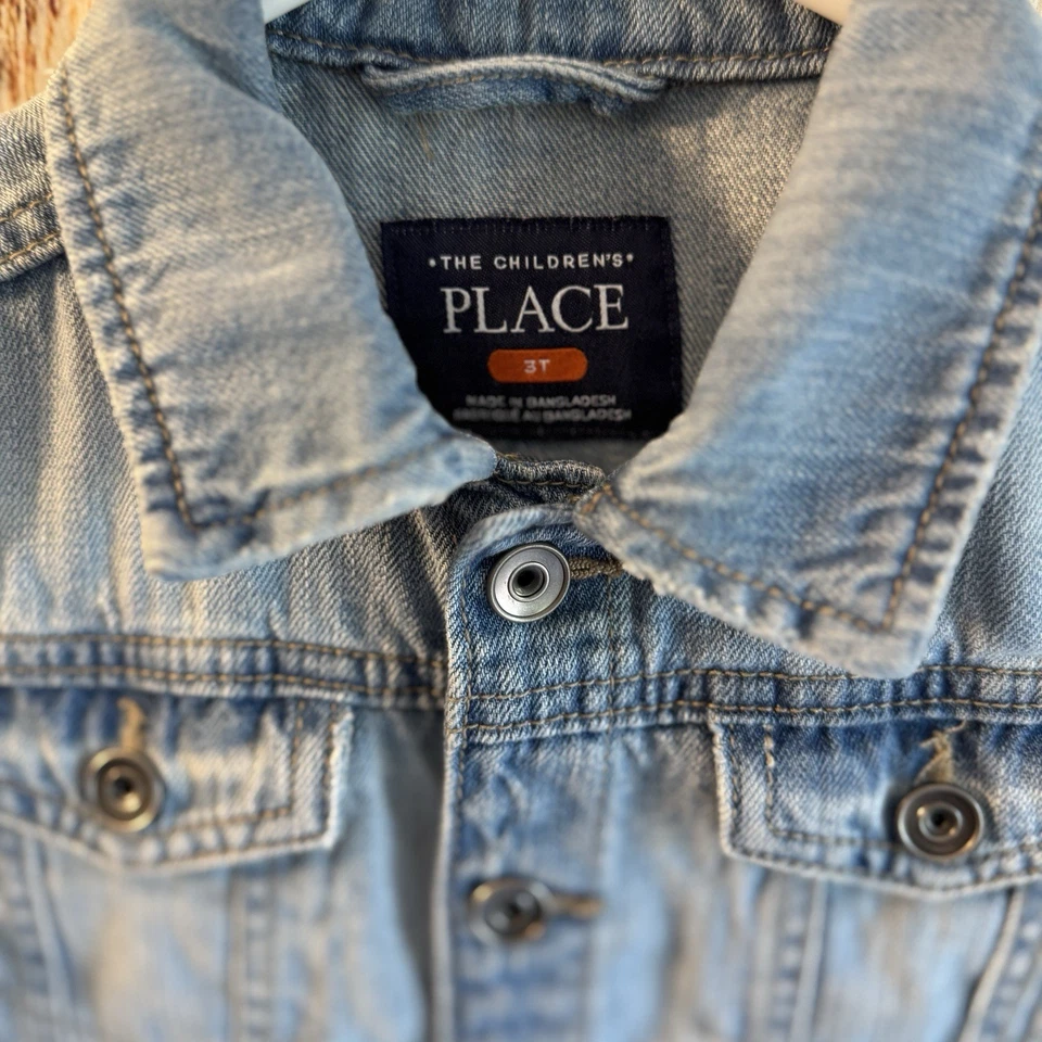 Niña pequeña, chaqueta vaquera con estrella bordada de Dallas Cowboys en la espalda 3T Foto 4 de 4