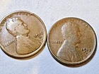 1913-D Lincoln Wheat 1c Pair ~ Good - VG?  ~ Get 1 Set Shown ~ Nice! ~ B50