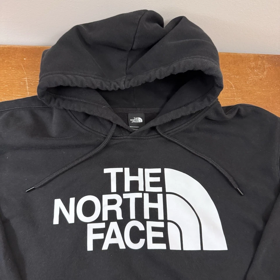 Sudadera con Capucha The North Face Para Hombres 4X Pullover Negro Logo Grande Polar Sudadera Foto 4 de 4