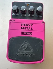 Behringer HM300 Heavy Metal Distortation Guitar Effect Pedal EQ & Level Control