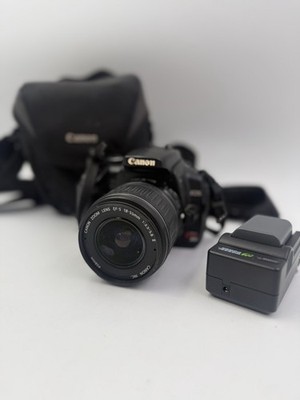 Canon EOS Digital Rebel XTi 10.1MP DSLR Camera w/ 18-55mm Lens W/ 2 Batteries