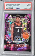 2020-21 Prizm Draft Picks Purple Ice /149 - Crusade Anthony Edwards #81 (RC)