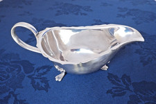 Antique J.B. Chatterley & Sons EPNS Cream Sauce Boat Lion Paw Feet - c1898