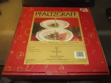 Vtg Pfaltzgraff Christmas Heritage Holiday 2 Tier Tray 8" High - Used Once