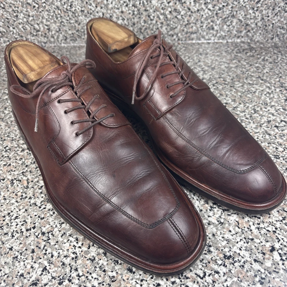 Mezlan Fiore 86721 Derby Marrón Con Cordones Puntera Dividida Para Hombre Talla 10.5M Hecho en España Foto 4 de 4