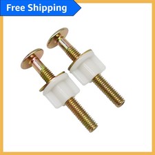 Easy Install Toilet Seat Replacement Screws - 2 Pack with Heavy Duty Design