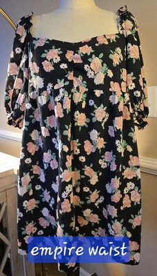 Adorable Floral Large Ladies Dress DIVIDED EXCELLENT CONDITION Clean No Defect